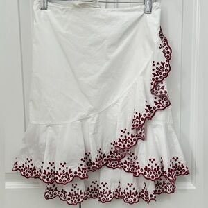 Rebecca Minkoff Alice White embroidery detailed skirt